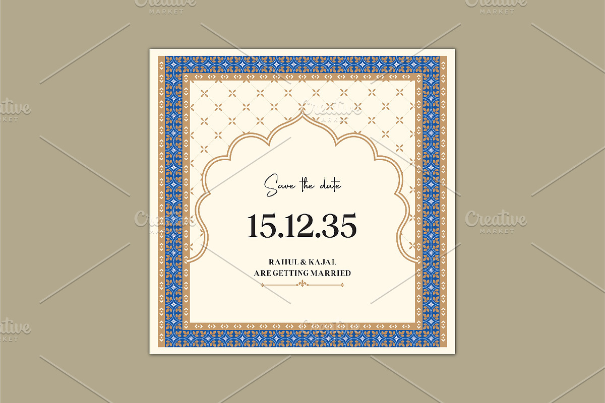 Indian Wedding Invitation Templates, an Invitation Template by Kaushal Jangid (Photo 3 of 6)