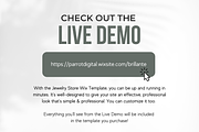 E-commerce Jewelry Website for Wix, a Shopify Template by Parrot Designs (Thumbnail 3 of 4)