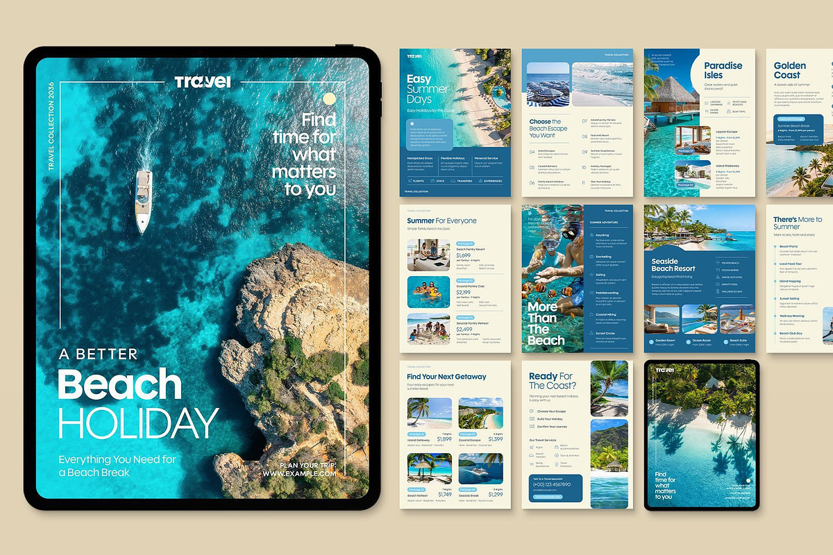 Digital Travel Agency Brochure, a Brochure Template by BrandPacks (Photo 5 of 5)