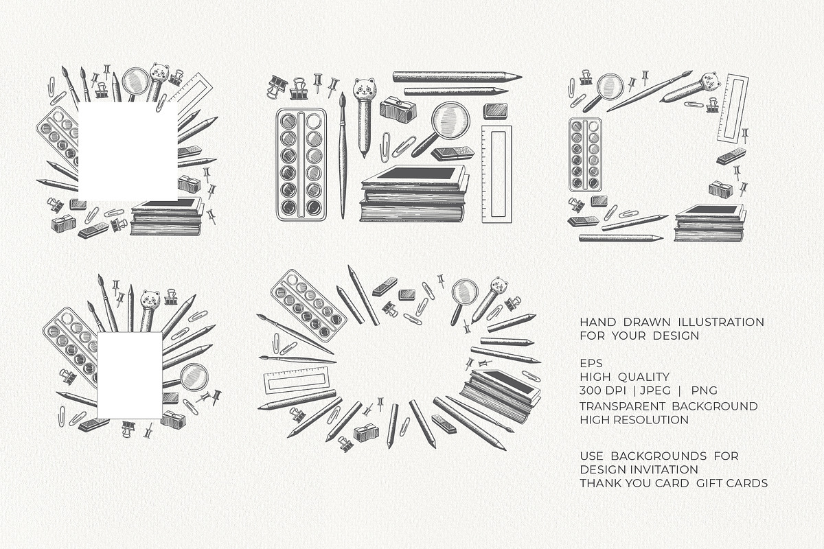 Back to School Supplies Vector, an Education Illustration by YarovaArt (Photo 12 of 15)