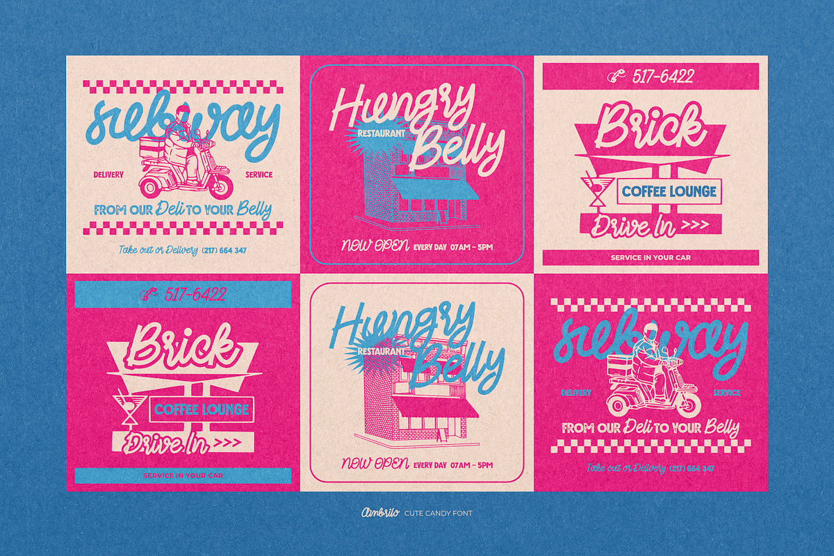 Ambrilo - Cute Candy Font, a Font by ikiiko (Photo 3 of 7)