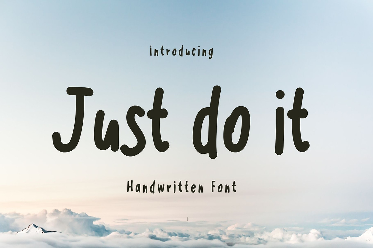 Just do it, a Handwritten Font by Brown Cupple (Photo 1 of 5)