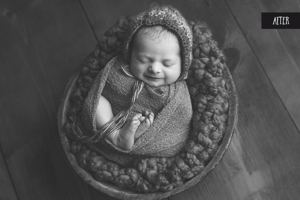 Newborn Lightroom preset and brushes, an Action Add-On by BeArt-Presets (Photo 10 of 12)