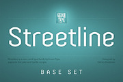 Streetline – 4 fonts, a Sans Serif Font by Green Type (Thumbnail 1 of 9)