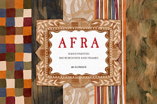 Afra | Autumn Backgrounds and Frames by  in Graphics
