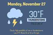 12 Weather Icons, an Icon by DefayDesigns (Thumbnail 2 of 5)