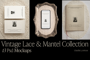 Vintage Lace & Mantel Mockups