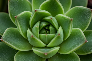 Close-up of a green succulent plant, a Nature Photo by professorinc
