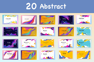 Abstract vector background bundle, a Decorative Illustration by foxndeer