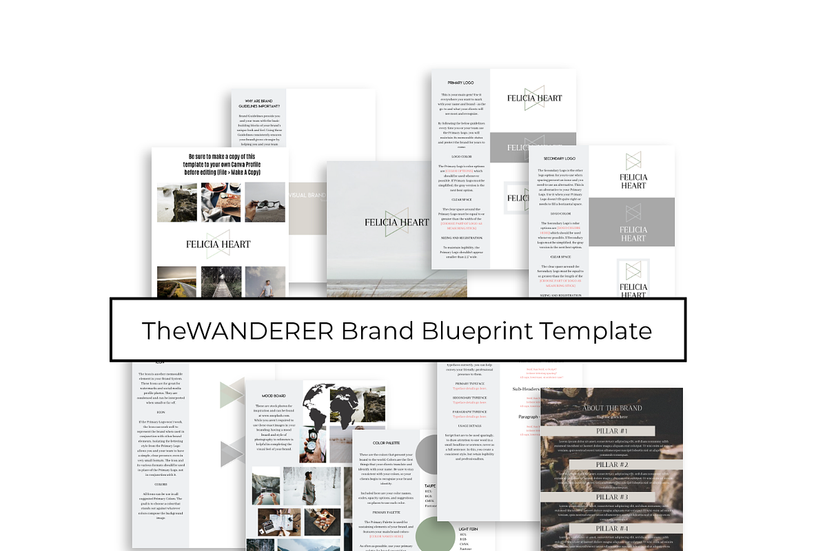 Brand Blueprint Template - WANDERER, a Templates & Theme by The Higgins Creative (Photo 1 of 6)