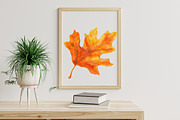 Burgundy Autumn Leaves & Flowers, an Illustration by Libby Wishes (Thumbnail 5 of 7)