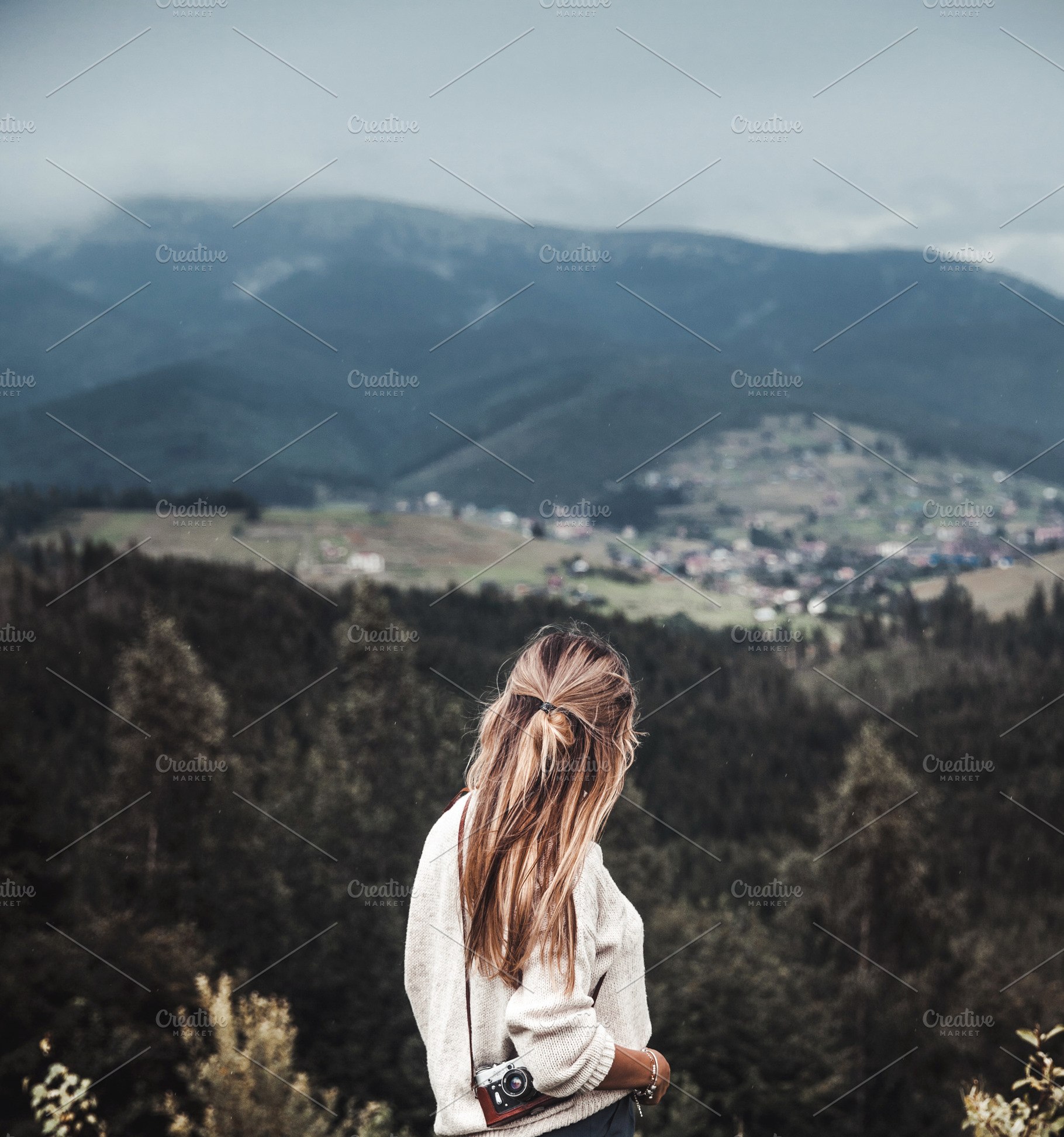 Outdoor fashion photo of young woman stock photo containing woman and fashion, a Beauty & Fashion Photo by OS