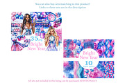 Bright New Year Digital Papers, a Pattern Graphic by GlamArtZhanna (Thumbnail 2 of 4)