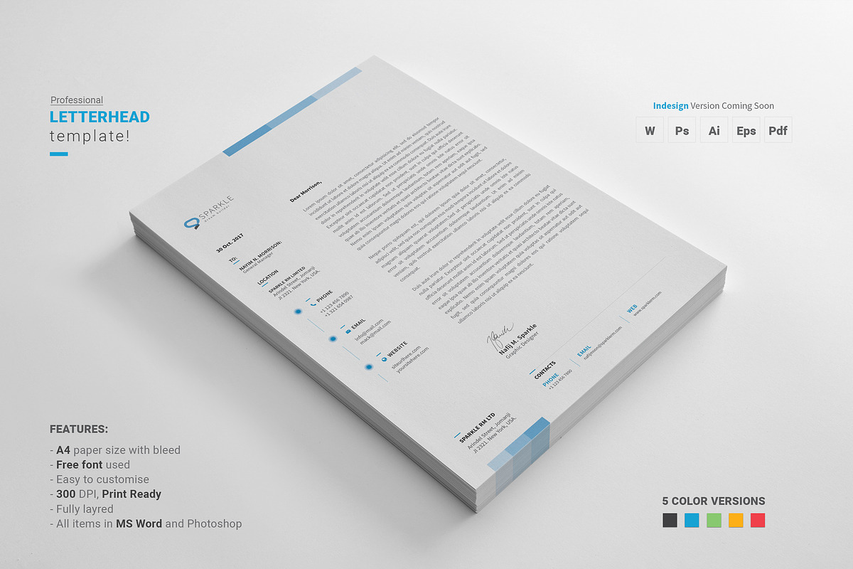 Letterhead, a Stationery Template by Diverter (Photo 2 of 5)