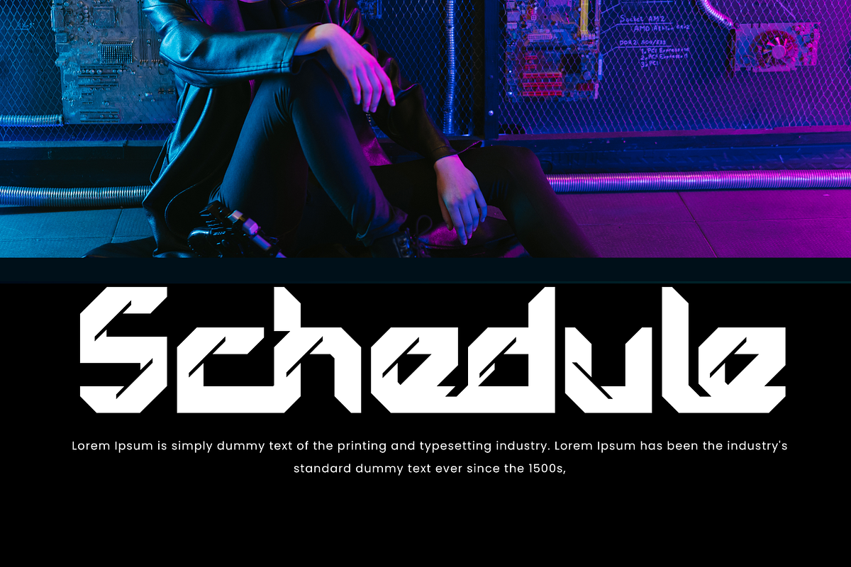 Greatest Challenge - Tech Font, a Sans Serif Font by 177Studio (Photo 2 of 5)