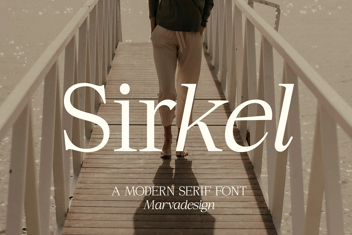 Sirkel - A Modern Serif Font, a Serif Font by Marvadesign (Photo 1 of 10)
