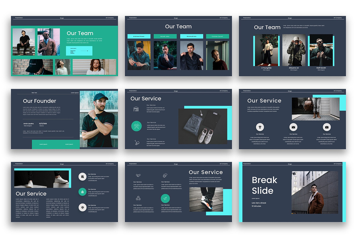 Rozga – Business PowerPoint, a Presentation Template by kreatifreya (Photo 3 of 5)