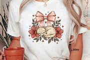 Valentines Day Cat and Coquette Bow, an Illustration by Libby Wishes (Thumbnail 5 of 7)