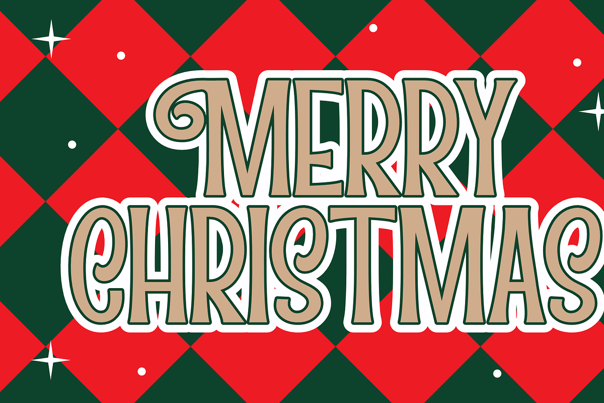 Criemas - Christmas Display Typeface, a Handwritten Font by MaikoHatta (Photo 2 of 8)