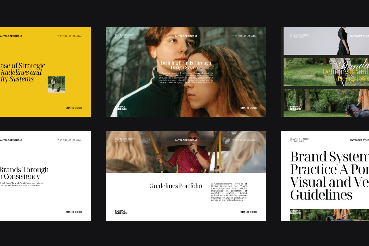 Standart - Portfolio Brand Guide PPT, a Presentation Template by Antelope Studio (Photo 4 of 8)