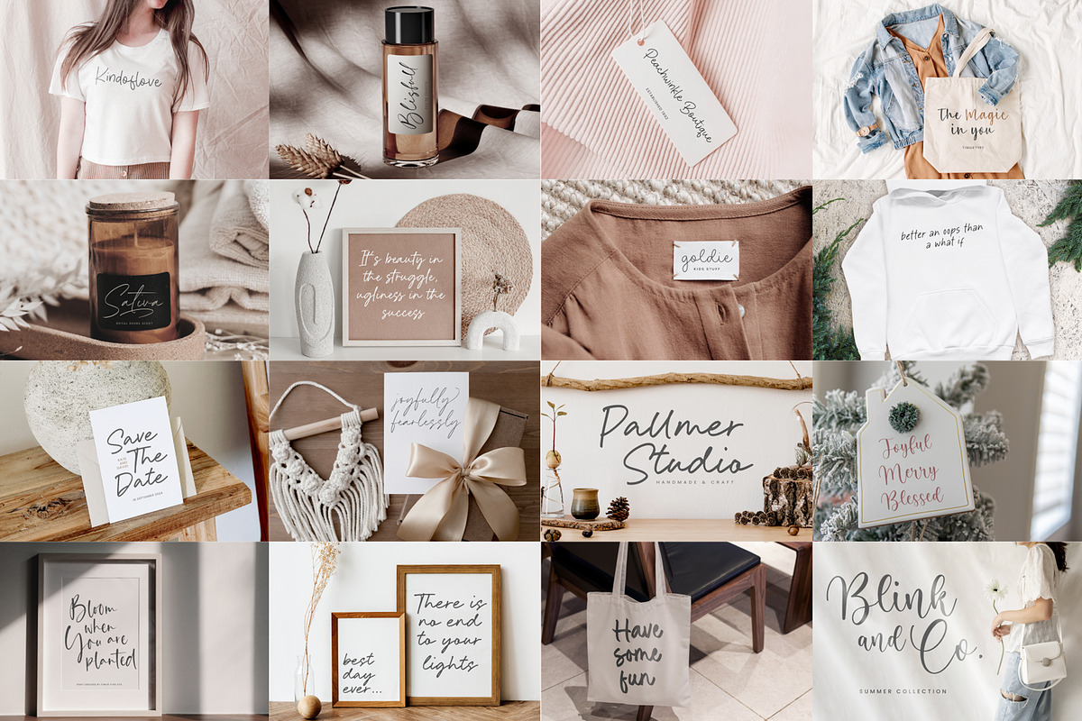100 Elegant Handwritten Font Bundle, a Handwritten Font by Timurtype (Photo 6 of 10)