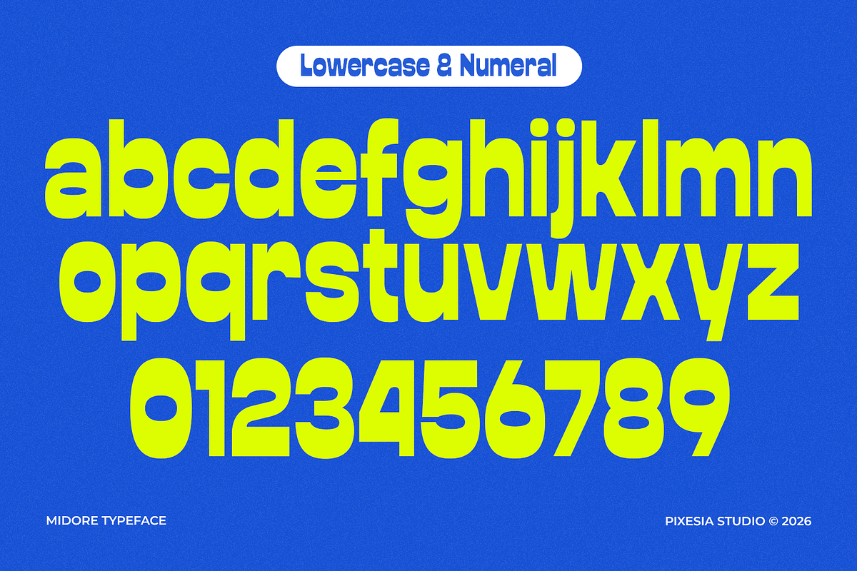 Midore - Bold Dislay Font, a Sans Serif Font by Pixesia Studio (Photo 10 of 12)
