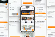 Coffeinopia Coffe Shop App Mobile UI, an UI Kit Template by Lumina_ui_ux202 (Thumbnail 5 of 7)