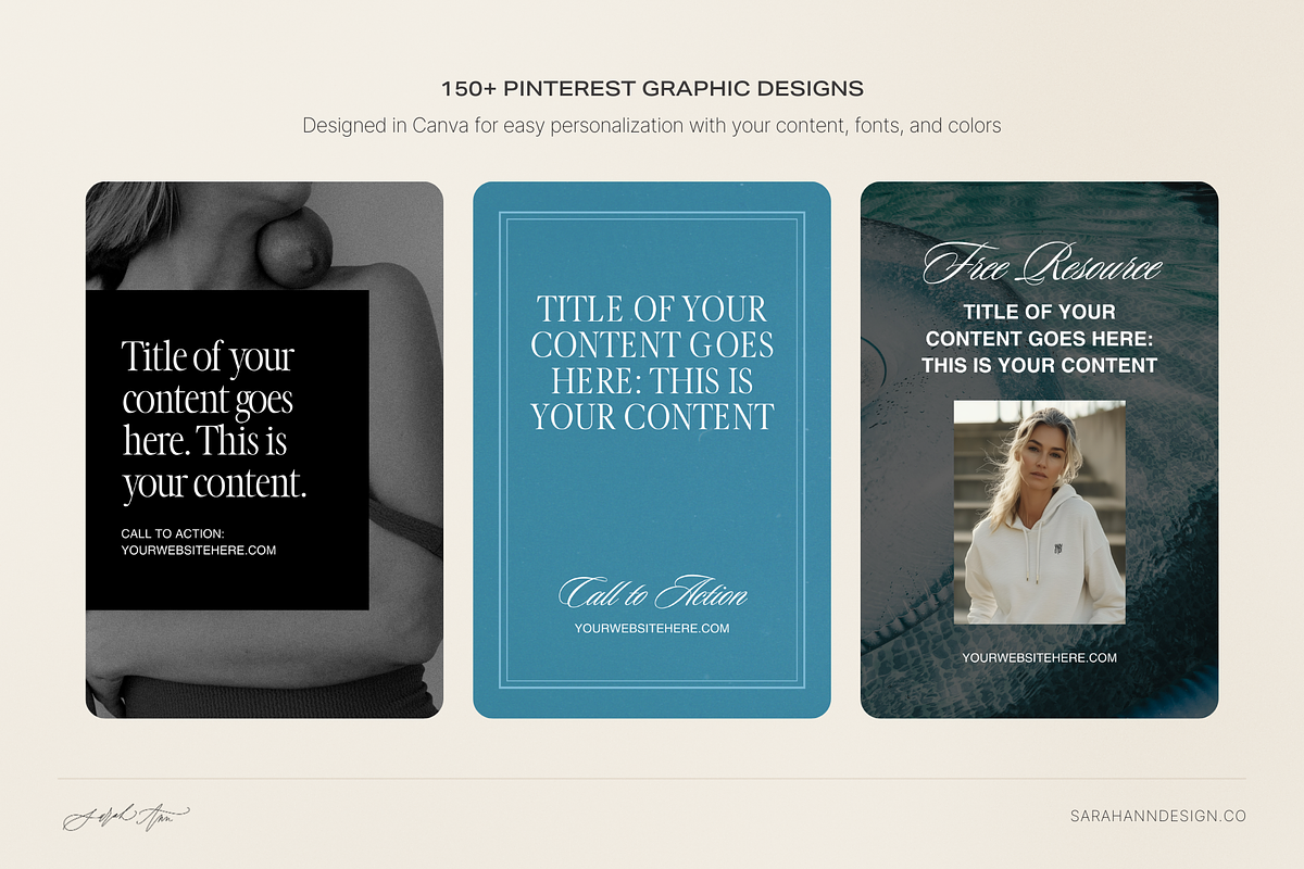 Pinterest Templates: Easton, a Social Media Template by Sarah Ann Design (Photo 3 of 5)