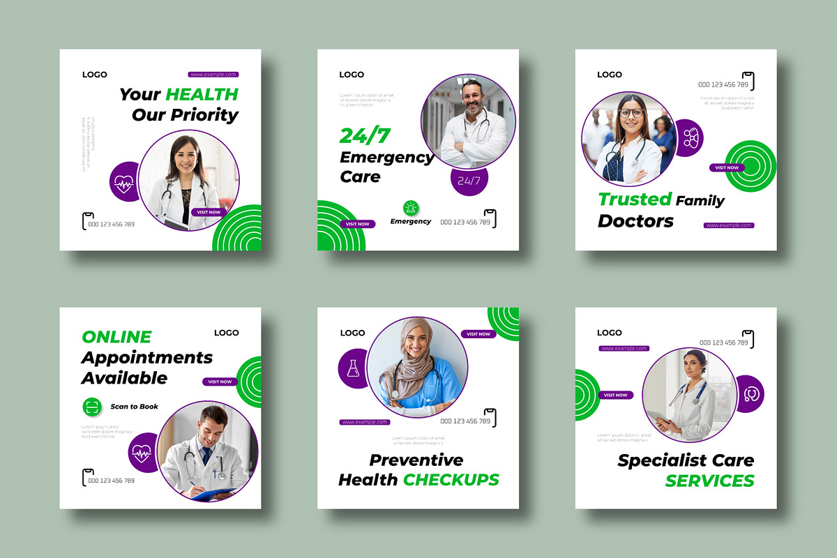 Modern Healthcare Social Media Post