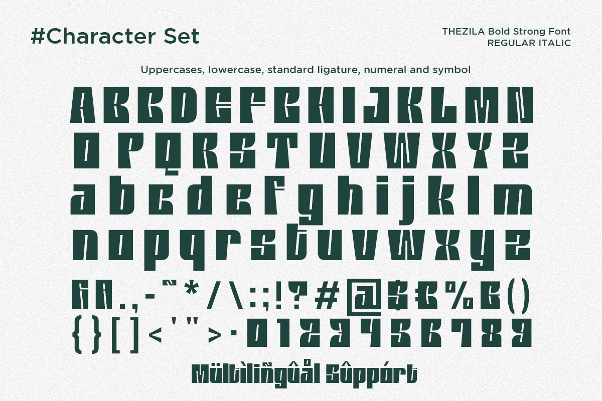 Thezila - Bold Display Typeface, a Sans Serif Font by Say Studio (Photo 11 of 12)