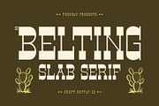 CS Belting – Slab Serif Font, a Slab Serif Font by Craft Supply Co. (Thumbnail 1 of 8)