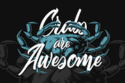 Squidink font & graphics, a Script Font by Gleb Guralnyk (Thumbnail 2 of 6)