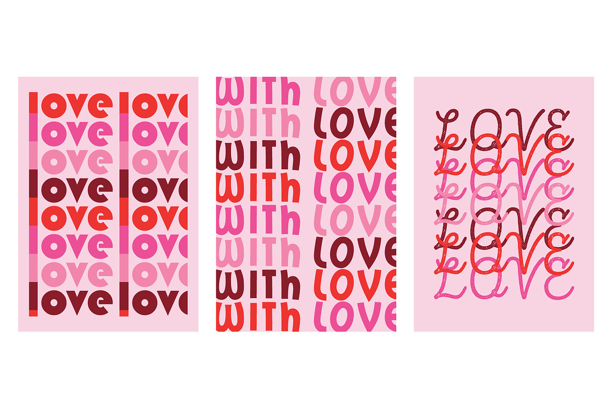Saint Valentine's Day. Vector set., a Seasonal Illustration by Renberrry.Store (Photo 6 of 12)