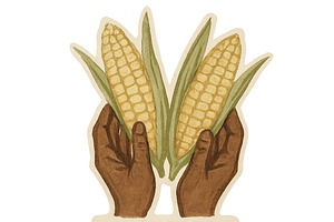 Kwanzaa celebration with corn illust, an Illustration by Dvoevnore photos