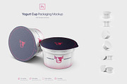 Yogurt Cup Packaging Mockup, a Cups & Container Mockup by Mockup+ (Thumbnail 1 of 6)