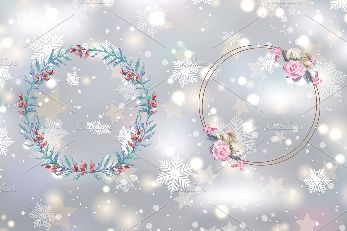 Winter floral compositions and decor, a Decorative Illustration by Watercolor arts (Photo 5 of 11)