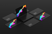 Black Devices Mockup Dark Theme Set, a Mac Mockup by Mockupdaddy (Thumbnail 6 of 22)