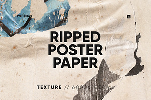 20 Ripped Poster Paper Texture