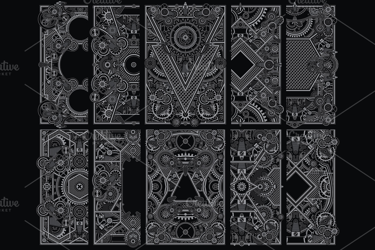 10 mecha poster template chptr 2, a Decorative Illustration by the-sastra (Photo 1 of 4)