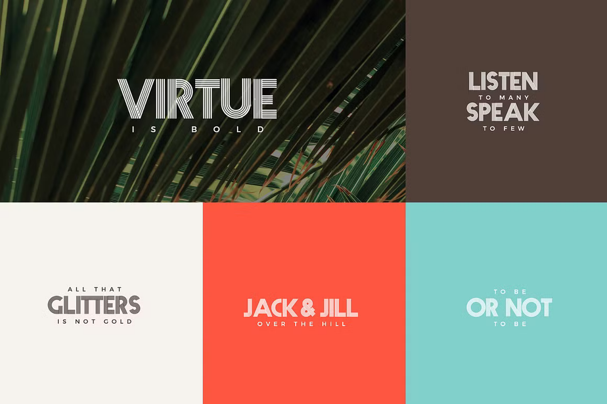 Fiver - Multiline Display Font, a Symbol Font by AndrewPixelType (Photo 2 of 8)