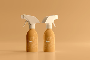 Spray Bottle Mockups