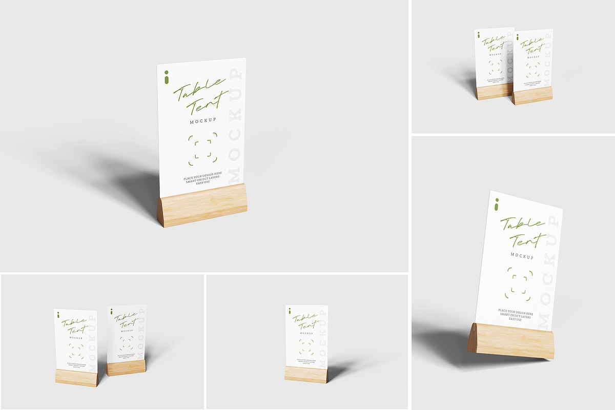 Table Tent Mockup, a Product Mockup by Indah (Photo 1 of 6)