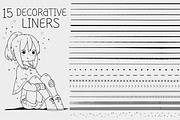 Fine Liner Brushes for Procreate, a Brush Add-On by Disyukov (Thumbnail 3 of 7)