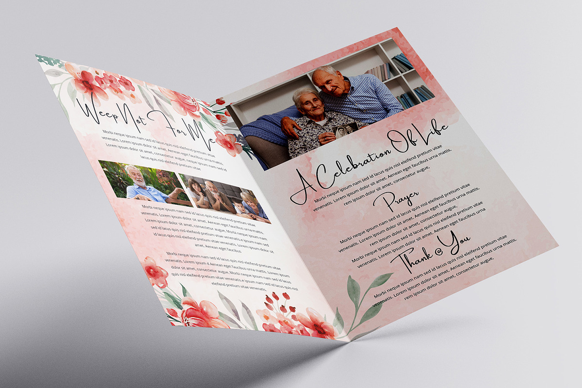 Funeral Program Template, an Invitation Template by Mazharul Islam (Photo 2 of 4)