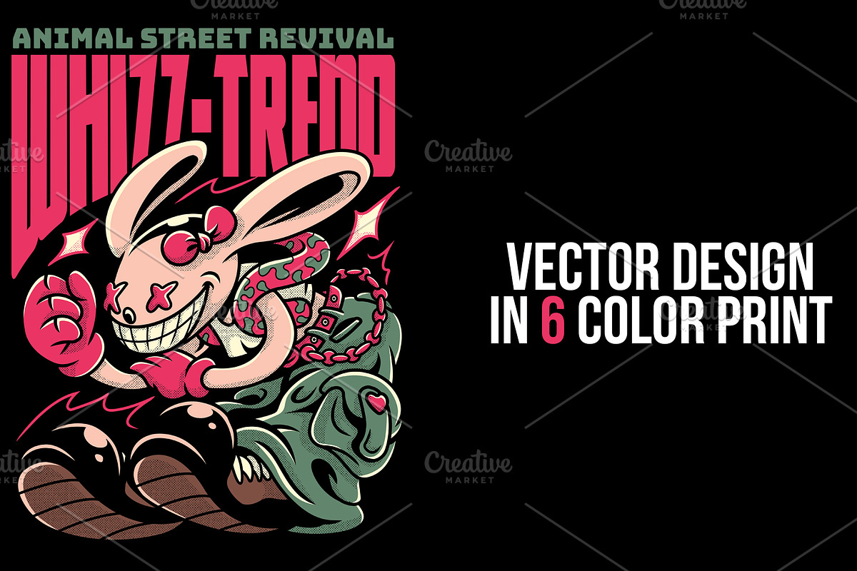 Whizz-Trend T-Shirt Illustration, an Animal Illustration by badsyxn (Photo 2 of 5)