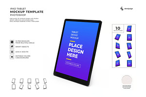 Tablet Device Mockup Template Set, an iPad Mockup by DesignRushMarket
