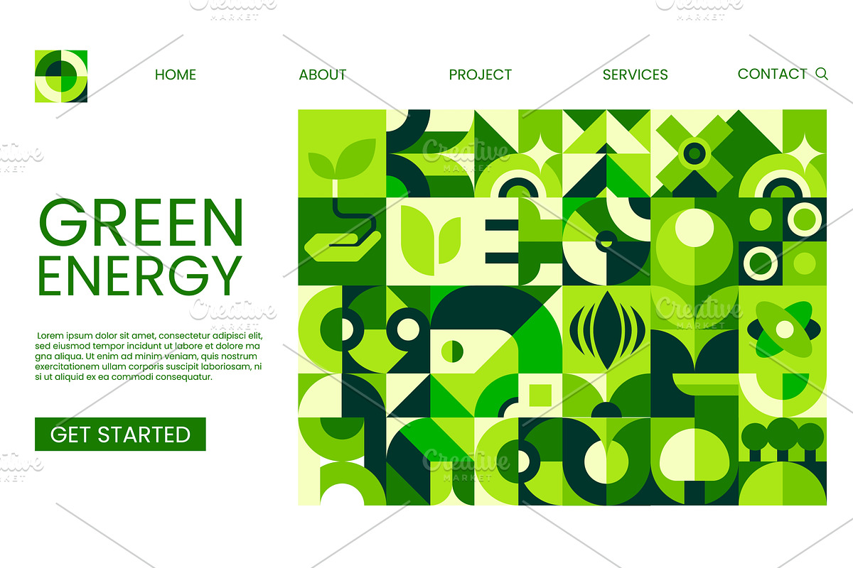 Green energy technology, a Seasonal Illustration by Vector Tradition