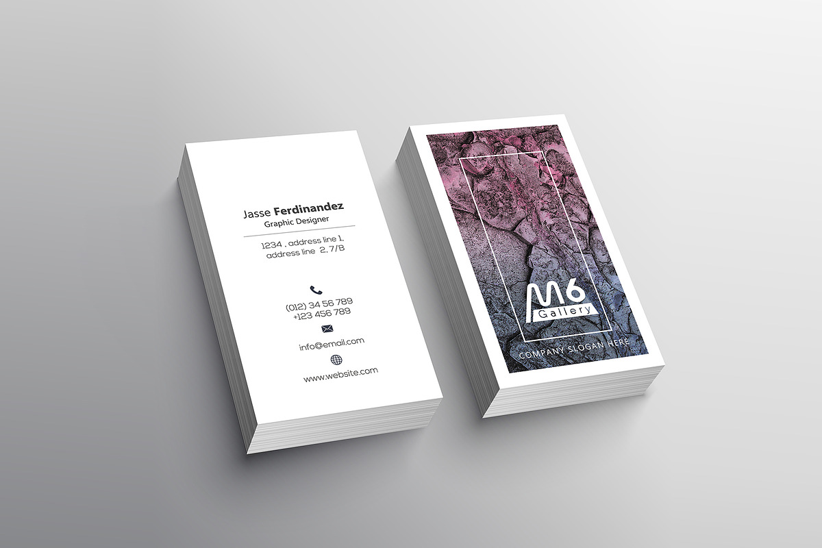 Unique 50 Business Card Bundle, a Business Card Template by M6 Gallery (Photo 97 of 151)
