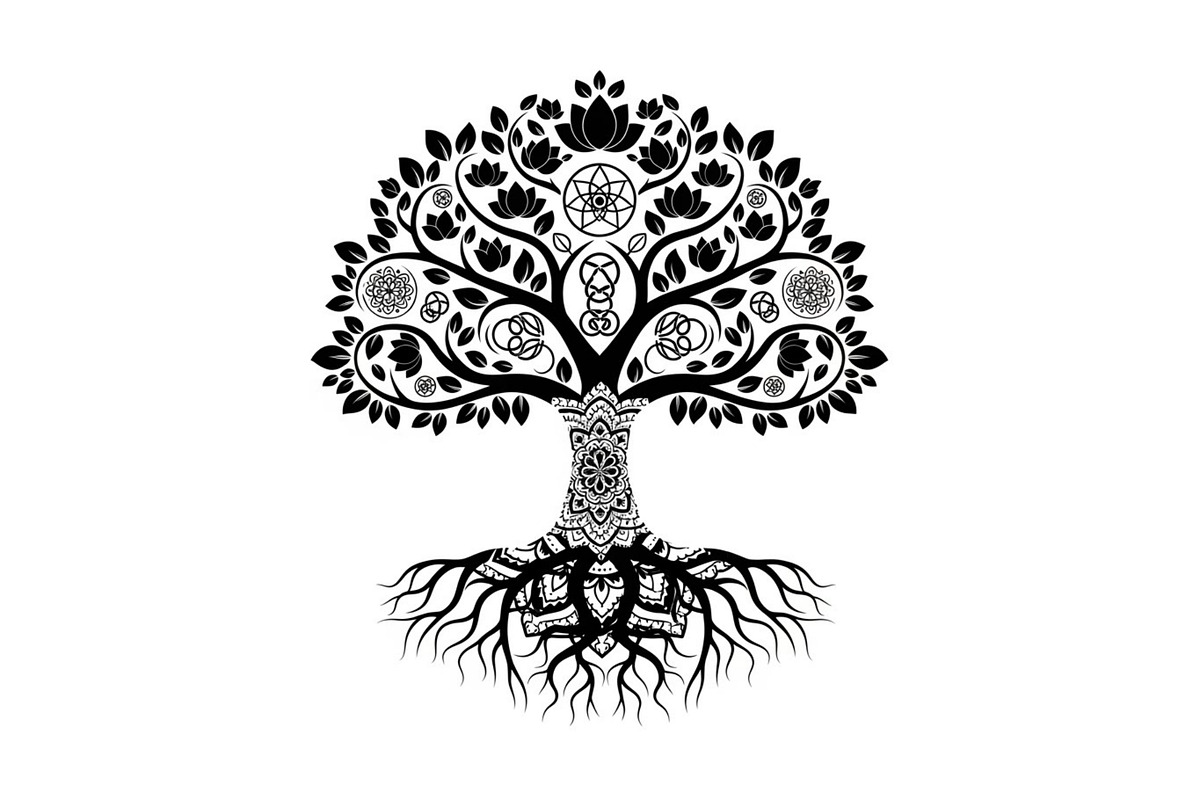 Decorative Tree of Life Vector Set, an Illustration by Creativeshirt (Photo 9 of 13)