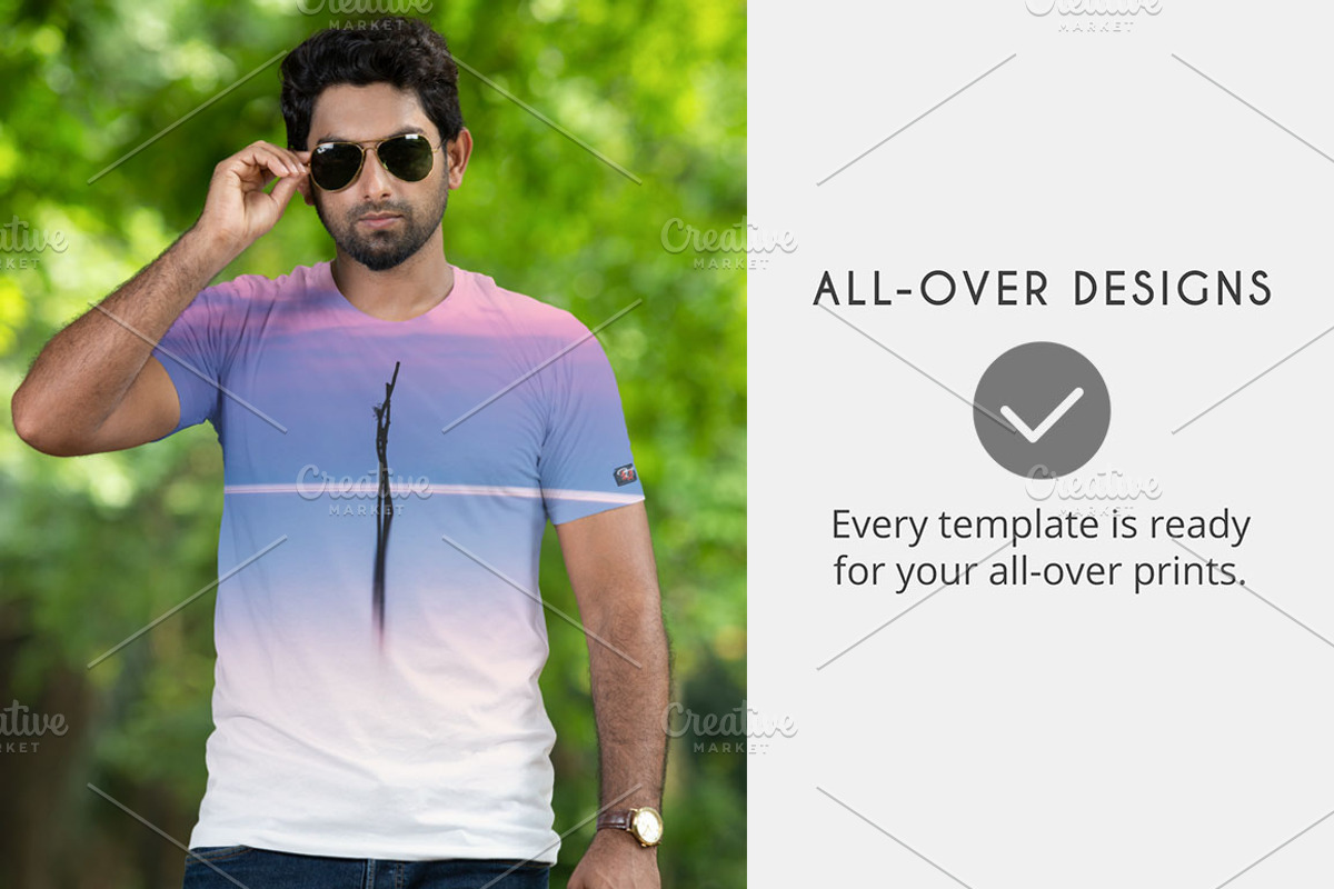Mens T-shirt Mockups Vol: 4, a Shirt Mockup by DESIGNAVO (Photo 2 of 4)